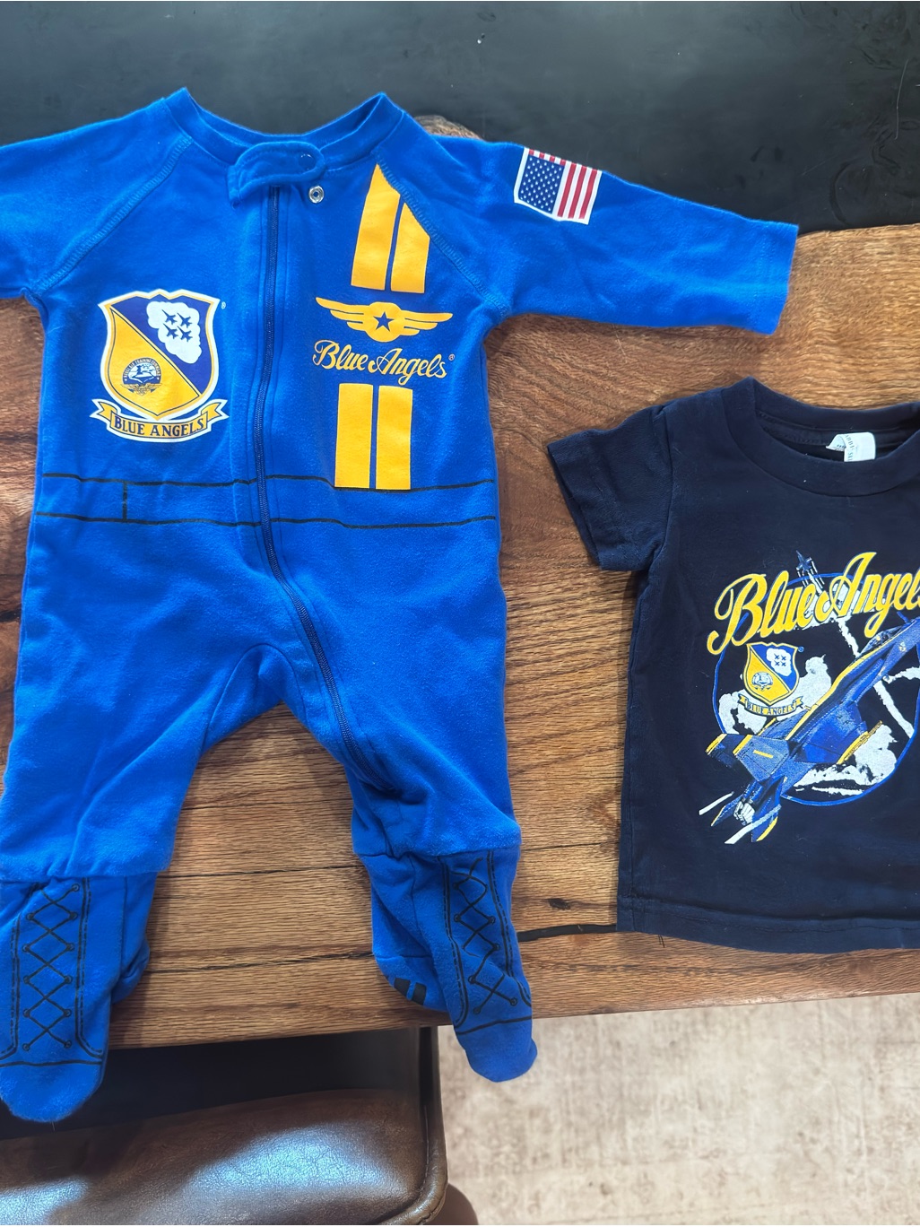 Baby Blue Angels Onesie And Shirt